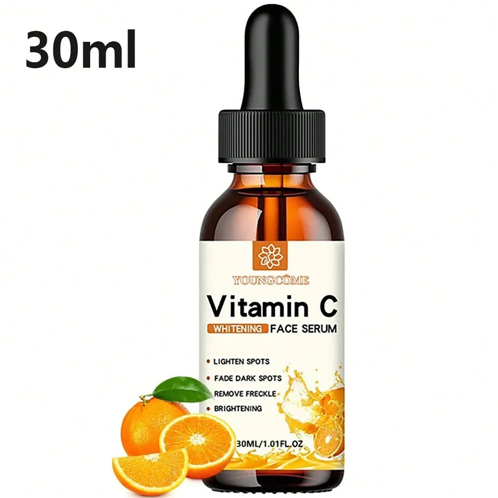 VitaminC Contains Hyaluronic Acid Brightening Original Liquid Fade Fine Lines Moisturizing Repair Dull Serum Face Skin Care 30ml