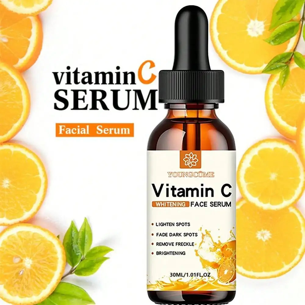 VitaminC Contains Hyaluronic Acid Brightening Original Liquid Fade Fine Lines Moisturizing Repair Dull Serum Face Skin Care 30ml